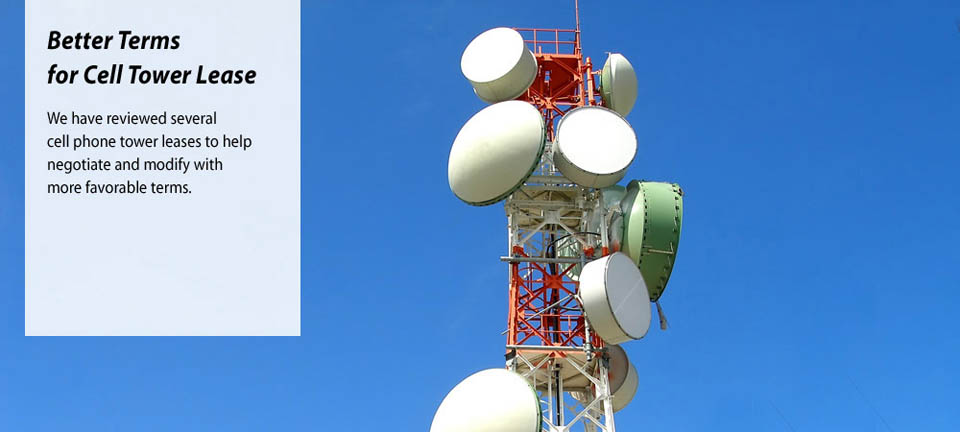 BoneeWeintraub law firm helped client negotiate better cell tower lease