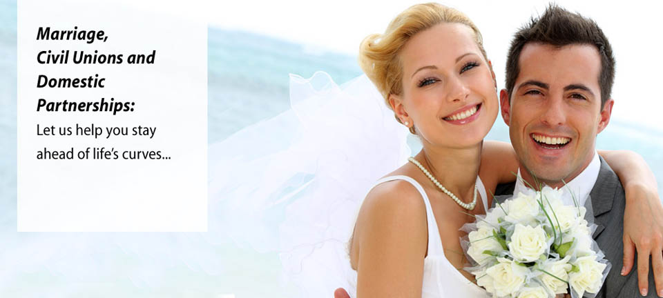 BoneeWeintraub attorneys help clients with marriage, civil unions and domestic partnerships