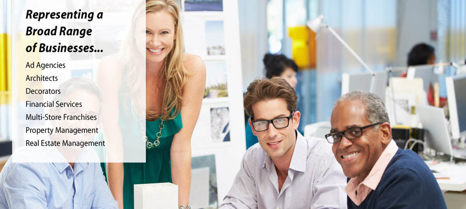 Attorneys represent ad agencies, architects, decorators, financial services, franchises, real estate...