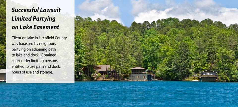 Successful lawsuit limits partying on lake easement