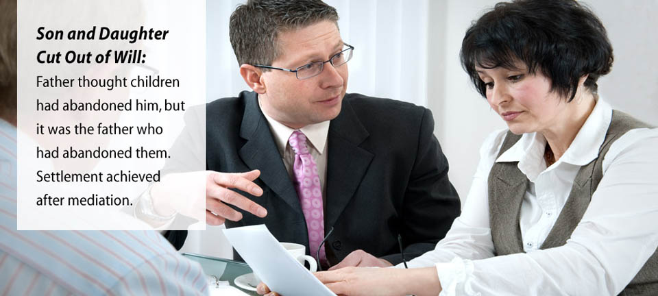 Son and daughter cut out of will and BoneeWeintraub reaches significant settlement